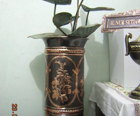 air-mancur-daun-jd-am-005 air mancur silinder daun antik ornamental