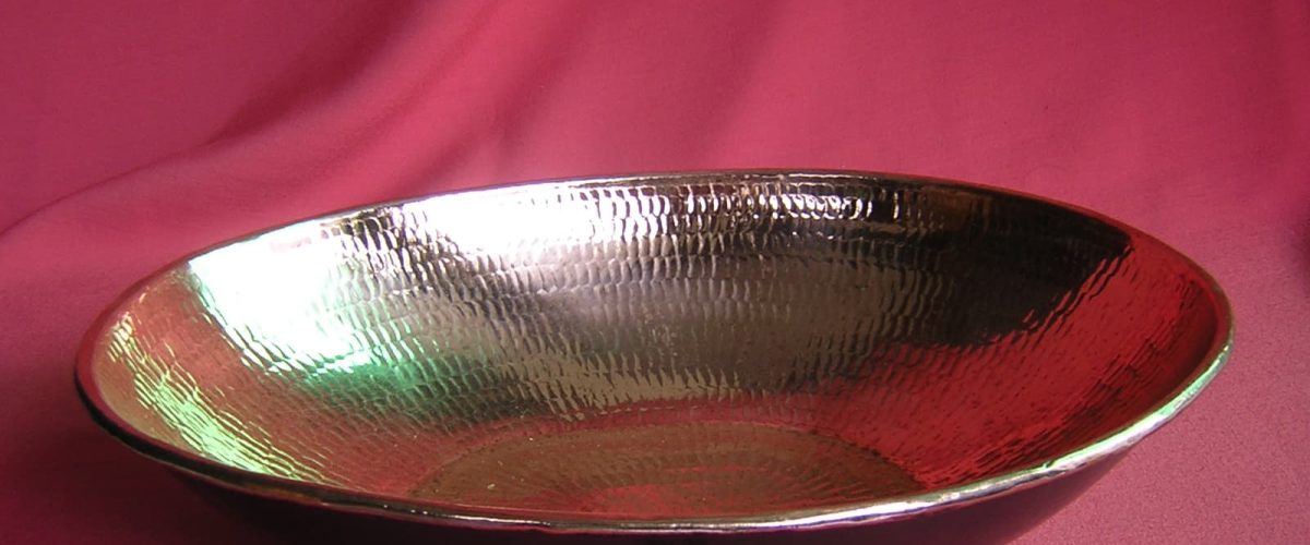 bowl semi ceper antik