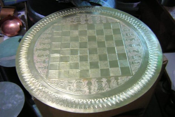 table-catur2-jd-t003 meja catur tembaga antik
