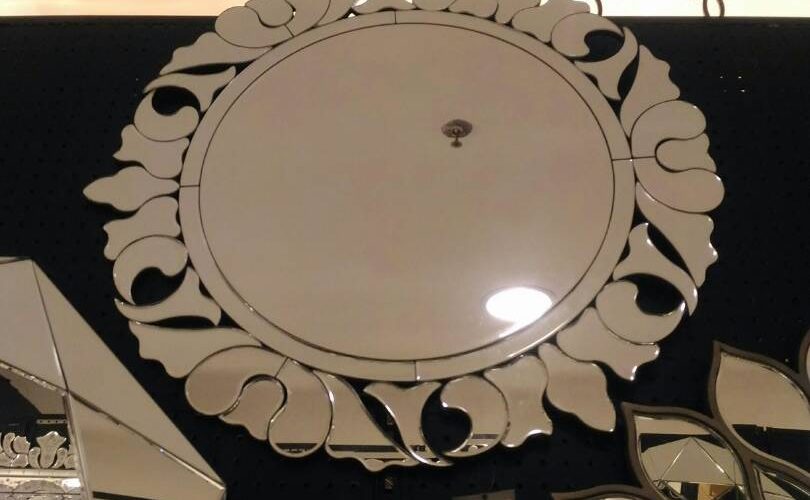 Cermin Bundar Frame Ornamental