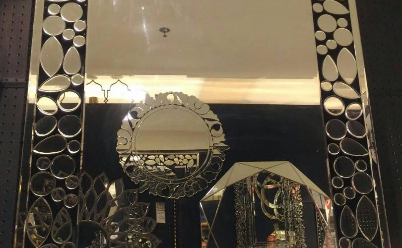 Cermin Persegi Panjang Frame Acak