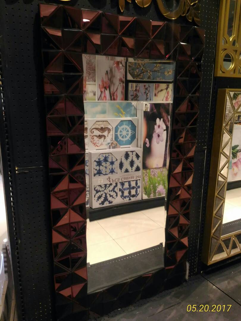 Cermin Persegi Panjang Frame Diamond