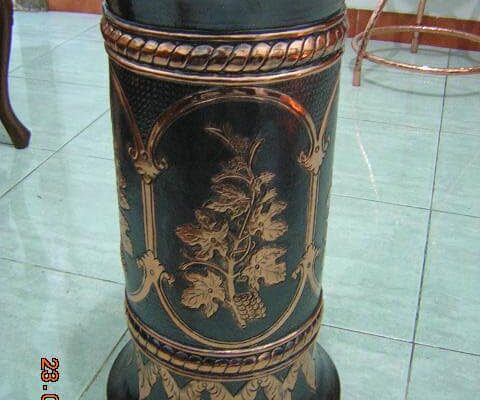 vas-anggur Vas Tabung Ornamen Anggur
